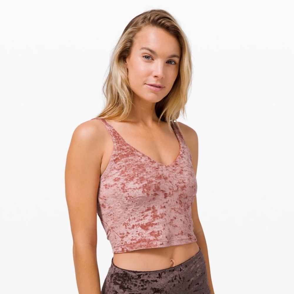 *Limited Edition* Crushed Velvet Lululemon Align Tank Soft Cranberry